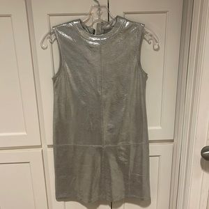 Girls Mia silver dress Large